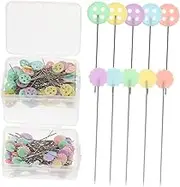 KALLORY 200Pcs Handwork Buckle Pins for Crafting Sewing Dressmaking Includes Button Star Pins for Alterations DIY Projects and Present Giving