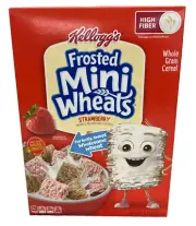 Kellogg's Frosted Mini Wheats Strawberry Whole Grain Cereal 13.3 oz