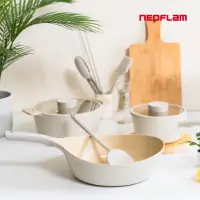在飛比找momo購物網優惠-【NEOFLAM】韓國製VULCAN白火山系列鑄造3鍋組(全