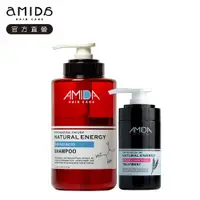 在飛比找PChome24h購物優惠-《Amida》蜜拉胺基酸洗髮精1000ML+蜜拉角質蛋白護髮