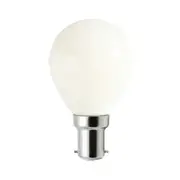 Fancy Round LED Filament Globe SBC 4W 240V Frosted Glass 2700K - FR45D