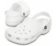 Crocs Classic Clogs Roomy Fit Sandal Clog Sandals Slides Waterproof - White