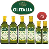 在飛比找momo購物網優惠-【Olitalia 奧利塔】純橄欖油1000mlx4瓶(+純