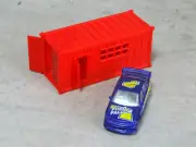 Scale 1:60 - 1:64 Diorama office container miniature Model cars display decor
