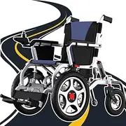 Electric Wheelchair for Adults, 500W Power Wheelchair, All Terrain Wheelchairs with Bag, All Terrain Motorized Wheelchair for Seniors, Foldable Wheelchair with Light