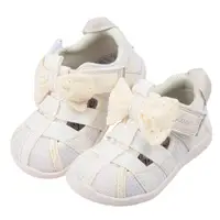 在飛比找momo購物網優惠-【布布童鞋】日本IFME蝴蝶結米黃寶寶機能水涼鞋(P4F70