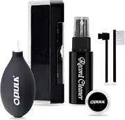 OPULA Vinyl Record Cleaner, Record Cleaning Kit 6Pcs, Velvet Record Brush, Air Blower Cleaner, Turntable Stylus Gel, Cleaning Solution, Stylus Brush, Brush for Velvet