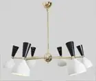 Stilnovo Style Modern Brass Sputnik Chandelier 16 Light Chandelier 38" Diameter