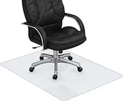 Wooden Floor Chair Mat, Clear Floor Protector, Computer Chair Mat for Hard Floor, Translucent 2mm Non-Slip Chair Carpet Mat Floor Protector Multi-Purpose(60 * 100CM)