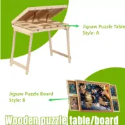 4 Drawers Wooden Jigsaw Puzzle Table/Board Holds1500/1000Pieces for Adult&Child