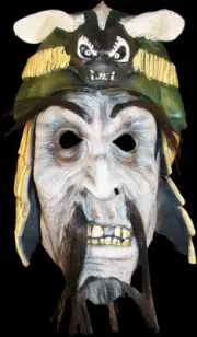 Don Post Studios Zombie Ninja Undead Warrior Halloween Mask 6771111