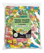 TOXIC WASTE 5 LB Bulk Assortment - Original Hazardously Sour Candy - 5 Extrem...