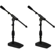 Gator Frameworks GFW-MIC-0821 Compact-base Bass Drum and Amp Mic Stand (2-pack)