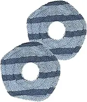 Wjelet 2 Pack Reusable Mop Pads for Eufy X10 Pro Omni and X9 Pro Robot Vacuums, Washable and Durable Mopping Cloths, for X10 Pro Hard Floor Cleaning,Soft and Reusable