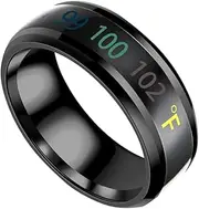 [TEMPNAP] Sensitive Couple Ring Dainty Jewelry Simple Rings Promise Rings Couples Temperature Lovers Ring Jewelry Stylish Jewelry Stylish Rings Delicate Ring Couple Rings Stainless Steel