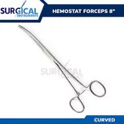 8" Curved Hemostat Forceps Locking Clamps Stainless Steel German Grade