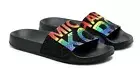 Michael Kors Womens Gilmore RainbowPride Pool Slide Sandals Size 7