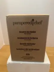 Pampered Chef Ceramic Egg Cooker, New In Box, 1529