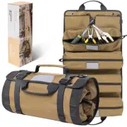 Tool Roll Bag Organizers- Heavy Duty Roll Up Tool Bag Organizer 6 Tool Pouche...