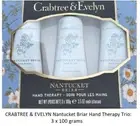 Crabtree & Evelyn Nantucket Briar Hand Therapy Trio - 3 x 100 gr - New