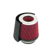 SAAS Pod Filter Heat Shield Black 76mm Neck Collar Universal Fitment