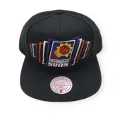 Mitchell & Ness Phoenix Suns Team Vibes Black Adjustable Snapback Hat Cap