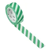Holographic Washi Tape 0.59 Inch x 10.93 Yards, 1 Roll Stripe Pattern, Green