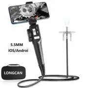 5.5mm 2 Way Articulating Industrial Endoscope Cars Inspection Camera with 6 LED
