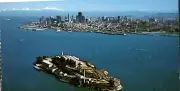 VTG CA San Francisco Alcatraz Island Arial View