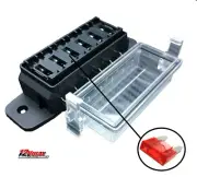 6 Way ATM Mini ATC/ATO Circuit Blade Fuse Box Fuse Holder Block DC32V-12V
