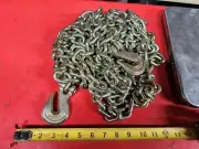 5/16" x 20' Transport Chain Grade 70 with Forged Clevis Grab Hooks 4700lb WLL