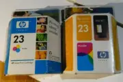 2-Genuine HP 23-C1823D Tricolor Ink Cartridge Deskjet Officejet Printer-$0 Shpg