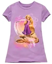 Disney Store Rapunzel Tangled Organic T- Shirt (S) Size 5/6