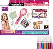 Kids Toy Body Art Pens, Child Body Art Paint Pens, Pretend Toy Makeup Set, Creative Toy Paint Pens, Kids Paint Stencils, Body Art Pens for Children, Temporary Paint for Kids,