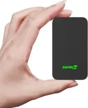 CarlinKit 5.0 Adapter Wired to Wireless CarPlay & Android Auto Adapter - Black