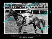 OLD 8x6 HORSE RACING PHOTO OF PETER PAN 1932 & 1934 MELBOURNE CUP WINNER 2