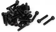 uxcell M4 x 20mm 12.9 Alloy Steel Hex Socket Head Cap Screws Bolt Black 30pcs
