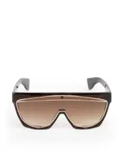 Brown Shield Gradient Sunglasses