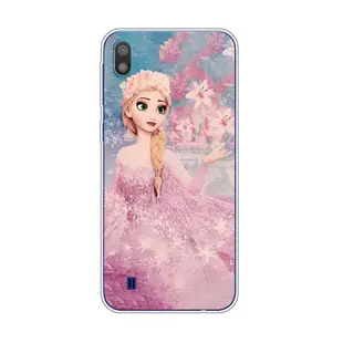 SAMSUNG 1x-frozen Elsa 適用於三星 Galaxy m10 手機殼 TPU 軟矽膠保護殼手機殼