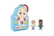 CoComelon Carry Along Figure Case - Includes 2 Articulated Figures, JJ and Cody - Play On The Go - The Perfect Travel Gift - Toys for Kids, Toddlers, and Preschoolers