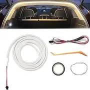 Dynamic Flowing Car Trunk Light Strip, 2025 Upgrade Car Trunk Led Light Strip, Ip65 Waterproof, Flexible Cutting Universal Auto Interior, for Cargo Area, for C-Ars SUV, Vans (Warm,4m)