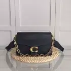 COACH CAF52 chain tabby black chain shoulder bag black leather premium price