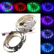 1M 9.6W DC 12V WS2811 48 SMD 5050 LED RGB Changeable Flexible Strip Light Individually addressable 20682 WHITE