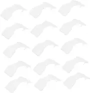HANABASS 50pcs Bandage Buckle Refill Clear Vet Wrap Sealer Seamless Buckle Sealing Pads Care Saline Rolled Emergency Wraps Bandages Convenient Bandage Clips Plastic