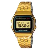 在飛比找ETMall東森購物網優惠-【CASIO 卡西歐】普普風格經典復古款 中性錶 黑金(A1