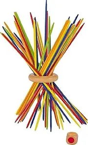 Goki Mikado Farbenfroh: L= 18 cm, Holz, 43 Teile, per Stück