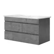 Cefito Vanity Unit 915mm with Basin Grey