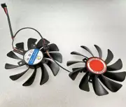 CF1010U12S 95mm Pair GPU Fans For AMD Radeon XFX 580 RX580 RX590 Vega Dual