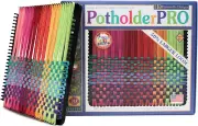 Friendly Loom 10" PRO Size Black Potholder Metal Loom Kit with Bright Rainbow Co