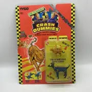 Vintage 1991 The Crash Dummies Hubcat & Bumper Action Figure Tyco HTF sealed 4